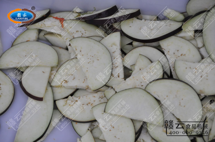 切茄子片的效果