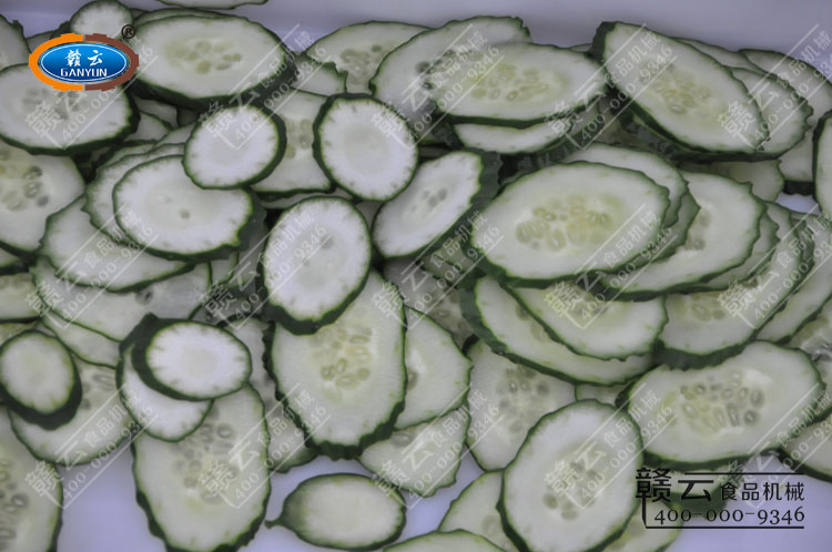 切黃瓜片的效果