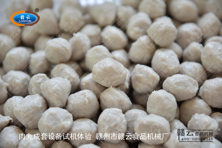 本次試機(jī)做的豬肉丸